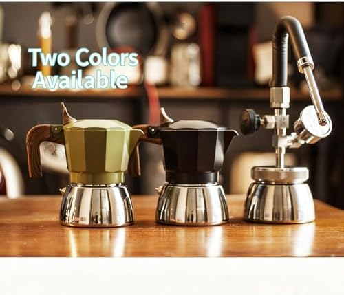 Outdoor Milk Frother, Stainless Steel Steam Milk Frothing Pitcher, Electric Milk Steamer, Split Design, with 3-hole Nozzle/Air Pressure Gauge, Washable and Easy To Clean, for Latte.(Black) - Image 6