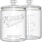 Ritayedet 2 Pack 1 Gallon Cookie Jars, Sourdough Starter Jar with Lids by Ritayedet