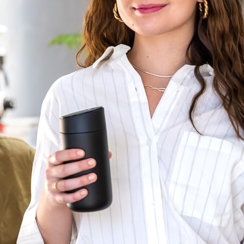 Fellow Carter Slide Ceramic Lined Travel Coffee Mug 12 oz, One-Handed Lid - Image 7