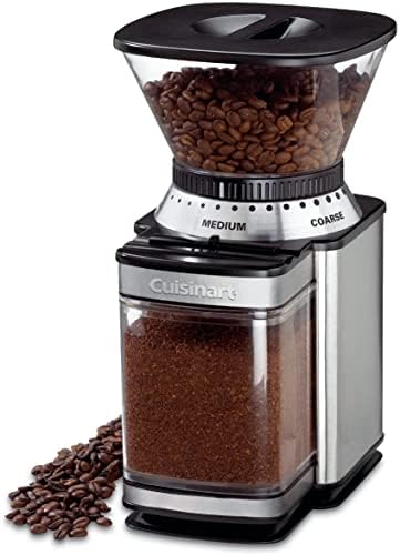 CUISINART Coffee Grinder, Electric Burr One-Touch Automatic Grinder with18-Position Grind Selector, Stainless Steel, DBM-8P1 & HM-50 Power Advantage 5-Speed Hand Mixer, White - Image 2