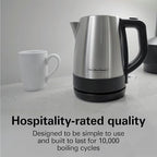 Hamilton Beach Commercial HKE110 1 Liter Hot Water Tea Kettle, Hospitality Rated, Stainless Steel - Image 4