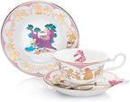 The English Ladies Disney Alice in Wonderland Cheshire Cat Cup and Saucer, Fine Bone China, 7.5 × 15 × 15 cm, Multicolor - Image 2