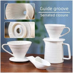 Creative Design Material Pour Over Barista Accessories Ceramic COFFEE Dripper Tools(Color 2) - Image 2