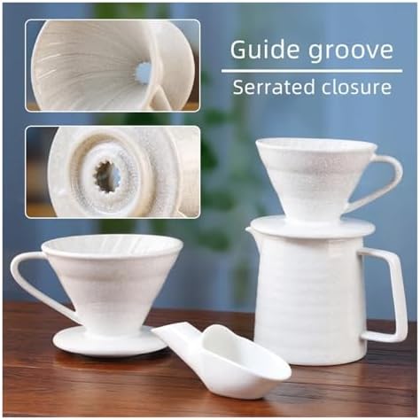 Creative Design Material Pour Over Barista Accessories Ceramic COFFEE Dripper Tools(Color 2) - Image 2