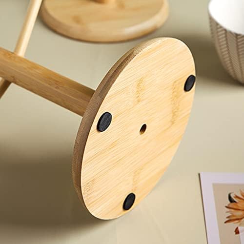 LIU- Mug Tree Mug Holder Tabletop Mug Rack Bamboo Wooden Cup Holder Storage Organizer Display Stand,Tea Coffee Cup Mug Hooks - Image 7