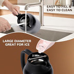 316Stainless Steel Coffee Carafe 84oz - 12 Hours Hot & 24 Hours Cold Black - Image 7