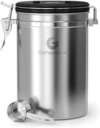 Coffee Gator French Press Coffee Maker 34oz Silver and Coffee Canister - 22oz, Airtight Stainless Steel Kitchen Food - Image 6