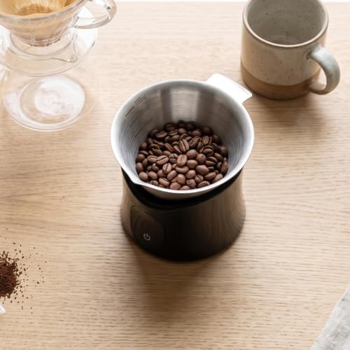 Coffee Scale Digital with Dosing Cup LED Display for Beans (Black) - Image 4