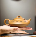 KYUSAR Japanese Cast Iron Teapot Chinese Teapot 220ml Zisha Teapot Chinese Yixing Ceramics Handmade Purple Clay Teapot for Household Tetsubin Tea Pot - Image 5
