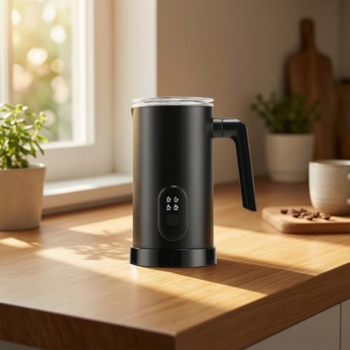 Electric Milk Frother Levitating Milk Frother with Handle Hot and Cold Appliance for Coffee Lovers, Home Kitchen, Office Breakroom, Dorm Room - Image 6