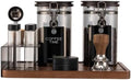 Light Blocking Glass Coffee Canister Set with Degassing Valve & Measuring Scoop for Coffee & Dry Food Storage by Unknown