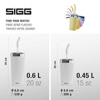 SIGG - Insulated Mug - Travel Mug Helia - With Durable Glass Straw & Cleaning Brush - Leakproof - BPA Free - 18/8 Stainless Steel - 15oz/20oz - Image 6
