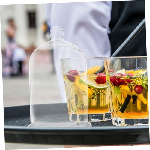 SHOWERORO Smoky Glass Cocktail Cup with Lid Japanese Style for Bars Home - Image 5