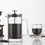 Decdeal Double Walled French Coffee Maker Borosilicate Glass Coffee Pot - Image 2