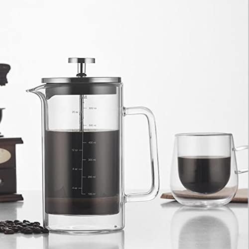 Decdeal Double Walled French Coffee Maker Borosilicate Glass Coffee Pot - Image 2