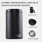 BYLWORKOUT 3-Piece Stainless Steel Food Canister Set with Screw Lids - Image 4