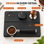 Espresso Tamping Mat 9 x5in,90° Corner Silicone Espresso Tamper Mat - Image 2