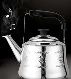 Stovetop Teapot For Home And Restaurant Stainless Steel Whistling Kettle Whistle Tea With Handle Stovetop Teapot For Gas Stove Induction Cooker(6L) - Image 3
