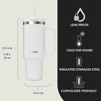 Contigo Streeterville 40oz Tumbler, Stainless Steel Vacuum Insulated, Leak-Proof, Cold for 29 Hours, Salt (Pack of 4) - Image 3