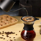 cold brew coffee filter 2/4pcs Stainless Steel Coffee Filter Reusable Tea Funnel Hand Brewing Double Layer Tool Home Cafe Use(Small,4pcs) - Image 7