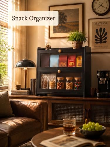 Bread Box for Kitchen Countertop Large Capacity with Top Storage Shelf - Image 6