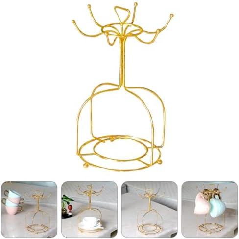 Golden Iron Mug Holder Stand for Storing and Drying Mugs - Image 7