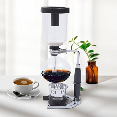 360ml 3-Cup Heat-Resistant Glass Siphon Coffee Maker, Borosilicate Syphon Pot for Home, Coffee Shop, Bar Tabletop Brewer - Image 2