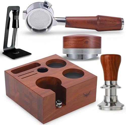 54mm Breville Tamper Kit – Brewing Culture Espresso Set Rosewood by KNODOS