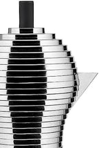 Alessi MDL02/6 B "Pulcina" Stove Top Espresso 6 Cup Coffee Maker in Aluminum Casting Handle And Knob in Pa, Black - Image 6