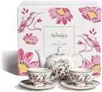 Aynsley Porcelain Tea Set Adult Ceramic Tea Set European Flower Painting Teapot Cup Saucer Spoon for Women Mom Gift (Fresh Style,5 Pcs) by Aynsley