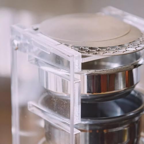 Desktop Espresso Portafilter Bracket, Filter Basket Stand Holder, Aluminum Alloy Base and Acrylic Bracket, for 58mm Espresso Machines and 58mm Coffee Puck Screens - Image 6