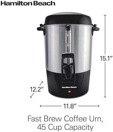 Hamilton Beach 45 Cup Fast Brew Coffee Urn and Hot Beverage Dispenser - Image 7