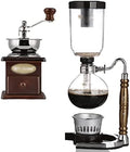 JITEM Cafetera Syphon Coffee Maker Manual Retro Vacuum Glass Siphon Pot Percolators 3 Cups Glass Tabletop Siphon Coffee Maker for Coffee or Tea by Unknown
