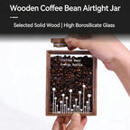 Wood Coffee Bean Storage Can, Coffee Storage Container, Capacity Large 120g, One-Way Exhaust Valve, with Sealing Ring, for Home and Business, Decorate - Image 2