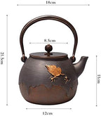 Japanese Cast Iron Tetsubin Teapot Teapot Tetsubin Tea Kettle Japan Teapot Southern Cast Iron Kettle 1400ml Large Japanese Tea Pots Health Boiler Scale Pot Tea Accessorie - Image 3