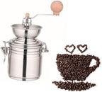 Zerodeko Stainless Steel Manual Coffee Burr for Home Use Conical Grinding Mechanism for Fresh Coffee Beans Compact Kitchen Tool for Travel and Outdoor Activities - Image 6