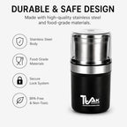 Coffee Grinder Electric, Herb/Spice Grinder with Removable Stainless Steel Blowl – Coffee Bean Grinder with 200W Powerful Copper Motor, Black - Image 5