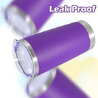 20oz Tumbler Insulated Tumblers Vacuum Coffee Mug with Lid Purple 12Pack - Image 6