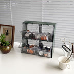 Large Coffee Pod Holder with Lid, Green - Image 5