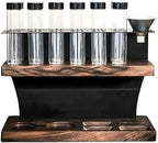 Single Dose Coffee Bean Storage,12 Tubes Coffee Bean Cellars,2-Tier Coffee Tool Storage Stand,Single Bottle Capacity 23-25g,with Hopper by Unknown
