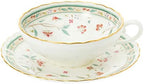Noritake T58043A/4409 Tea Cup & Saucer, 6.1 fl oz (180 cc), Flower Chisel Bone China - Image 5