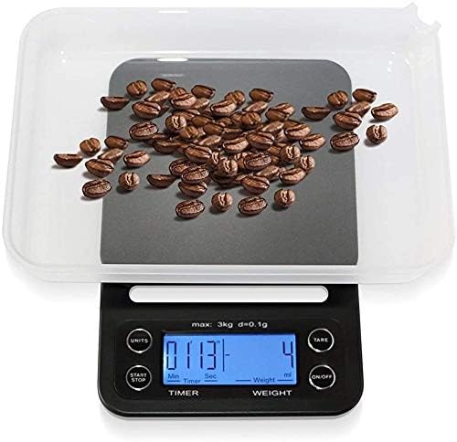 Digital Coffee Scale with Timer, 3000g x 0.1g Precision LCD Display Electronic Small Portable Home Kitchen Cooking Multifunction Food Weighing - Image 7