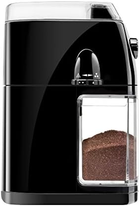Chefman Coffee Grinder Electric Burr Mill - Freshly Grinds Up to 2.8oz Beans, Large Hopper with 17 Grinding Options for 2-12 Cups, Easy One Touch Operation, Cleaning Brush Included, Black - Image 7