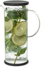 FORLIFE LUCENT Glass Iced Tea Jug with Capsule Infuser, 48-Ounce, Charcoal - Image 4