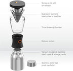 asobu Coldbrew Portable Cold Brew Coffee Maker With a Vacuum Insulated 1 Liter Stainless Steel 18/8 Carafe Bpa Free (Powdered Pink) - Image 5