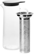 1.5L Fruit Infuser Water Pitcher-In Tea Infuser & Stainless Steel Candle Warmer Base - 500ml, Premium Gift Set for Tea Lovers, Perfect for Brewing and Keeping Tea Warm (1500ml) by 01liv