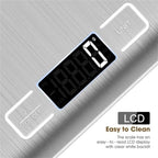 10kg Digital Kitchen Scale, Stainless Steel Electronic with Tare Function, LCD Display for Coffee Brewing, Baking, and Cooking(Pink) - Image 3