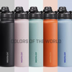 Vesmoon Vessence 32 Oz Stainless Steel Tea Infuser Bottle for Loose Leaf Tea, Water, Herbs, Fruits - Triple Layered Insulated, Leak Proof Bottle with Lid and Clip Handle - 24 Hours Hot/Cold - Image 6
