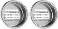 Precise 58.5mm Espresso Coffee Filter Baskets With Espresso Puck Screen Fit 58mm Portafilter Barista Accessories(2pcs 20g Basket) by Unknown