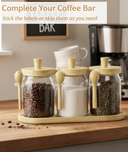 3-Pack 20oz Glass Coffee Container Set - Image 6